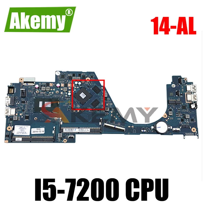 

For HP 14-AL Series Laptop Motherboard DAG31AMB6D0 With SR2ZU i5-7200 CPU 903707-601 903707-001 DDR4 MB 100% Tested Fast Ship