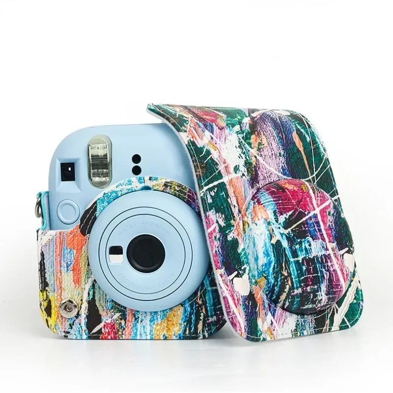 Чехол для камеры из искусственной кожи Fujifilm Instax Mini 12 сумка мгновенной цветной
