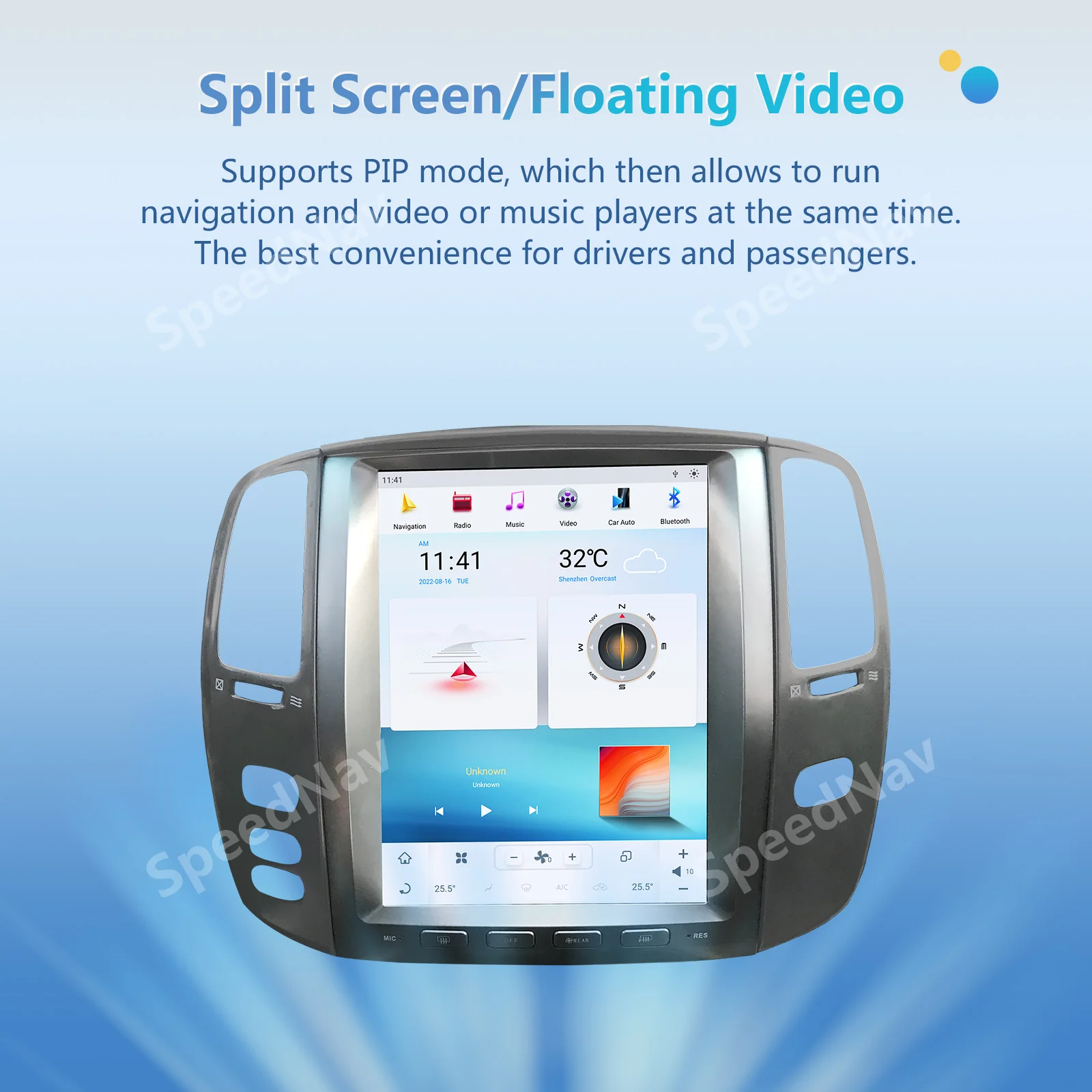 Автомобильный мультимедийный плеер для TOYOTA LAND CRUISER 100 LC100 LX470 2003-2007 Android 13 радио Carplay