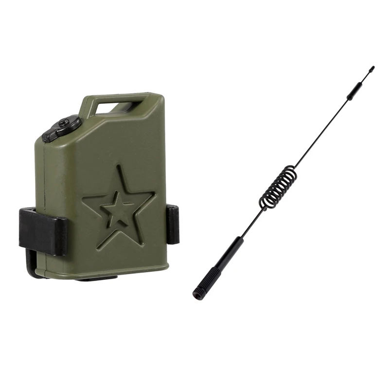 

2 комплекта для радиоуправляемой модели автомобиля 1/10 Traxxas аксессуары: 1 Набор RC Rock Crawler мини топливный бак и 1 комплект антенн с винтами