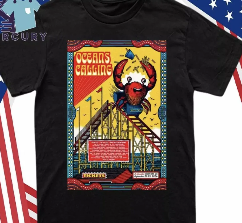 Океан звонить фестиваль 27 сентября-29 2024 Океанский город Md рубашки размер S-5XL