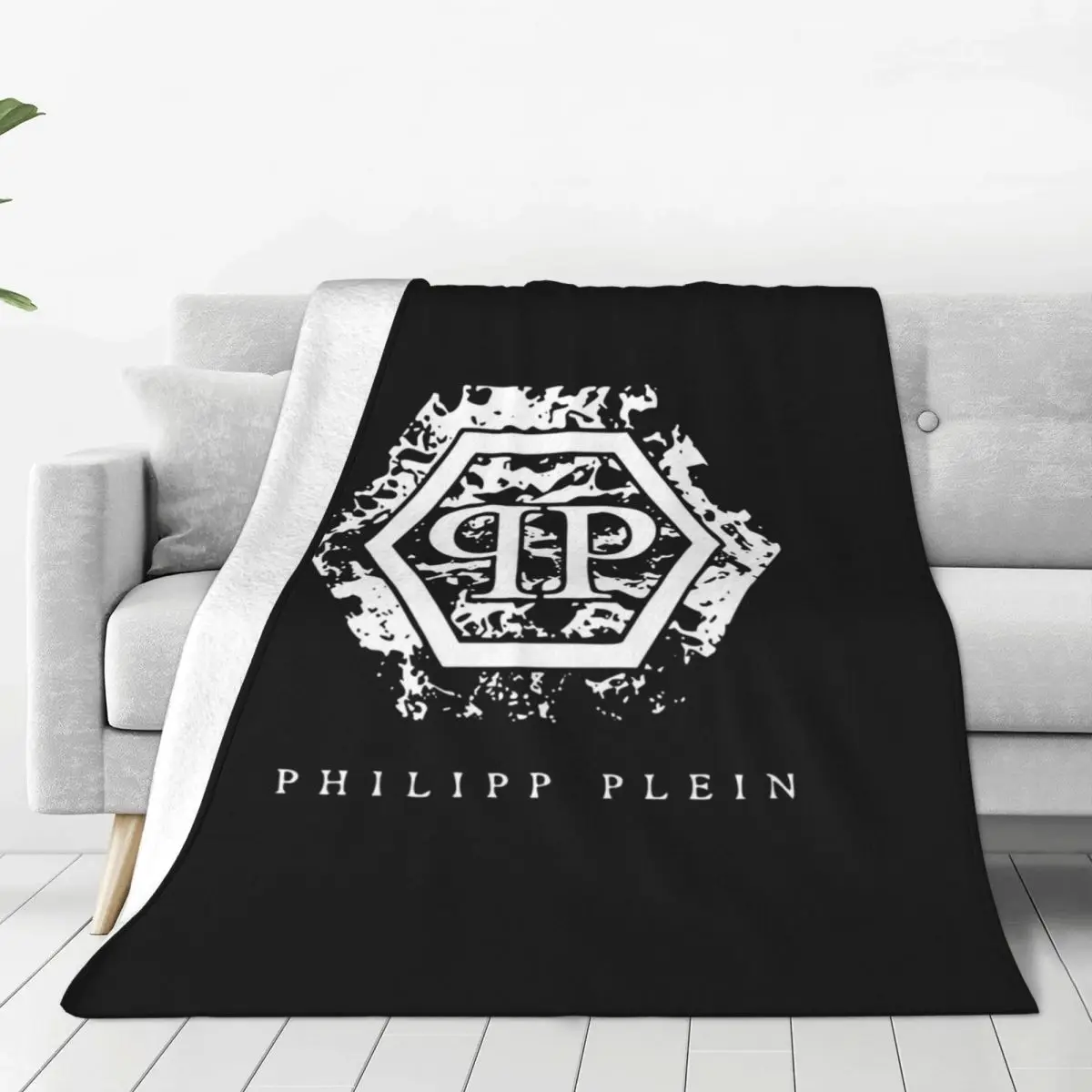 

Philipp Plein Blankets Fleece Textile Decor Breathable Ultra-Soft Throw Blanket for Bed Bedroom Quilt