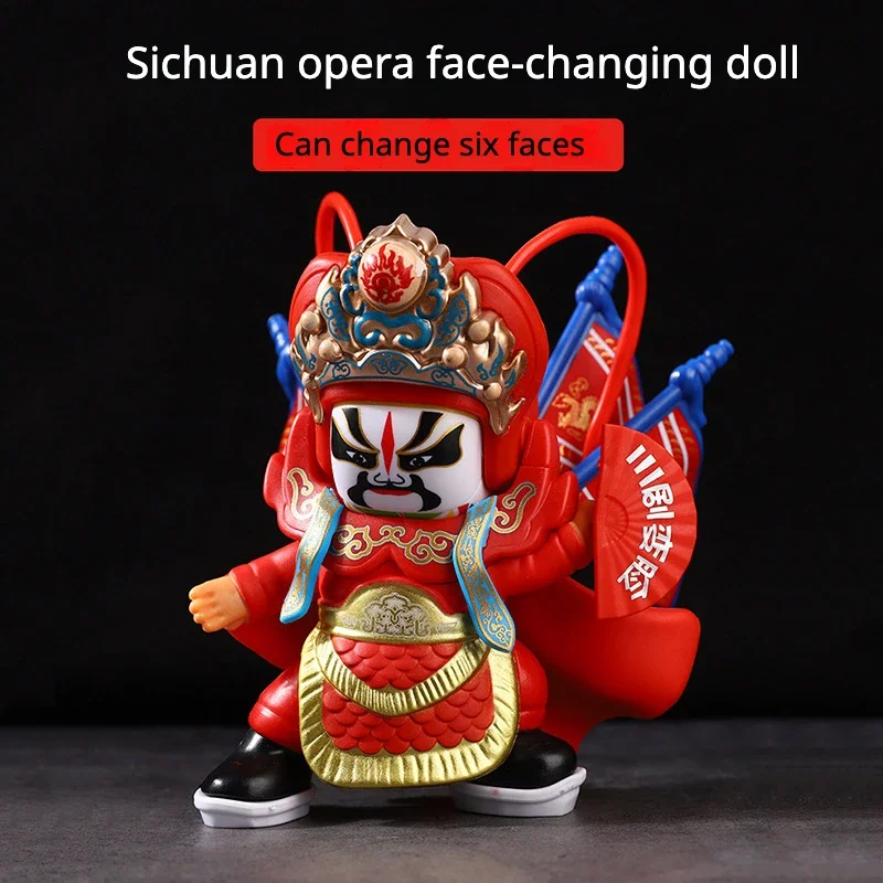 

Traditional Chinese Opera Face Doll Culture and Art Face Makeup Doll Miniature Model Character Ornaments Children's Toys Gifts