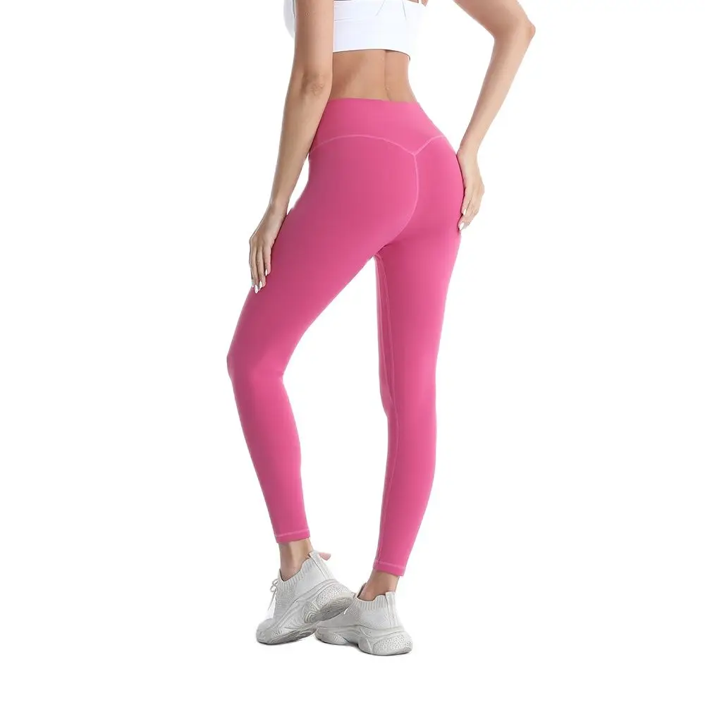 25 Inch Inseam With Inner Pocket Leggings High Rise Leggings Naked Sensation Yoga Pants Soft Gym Jogging Exercise Tights
