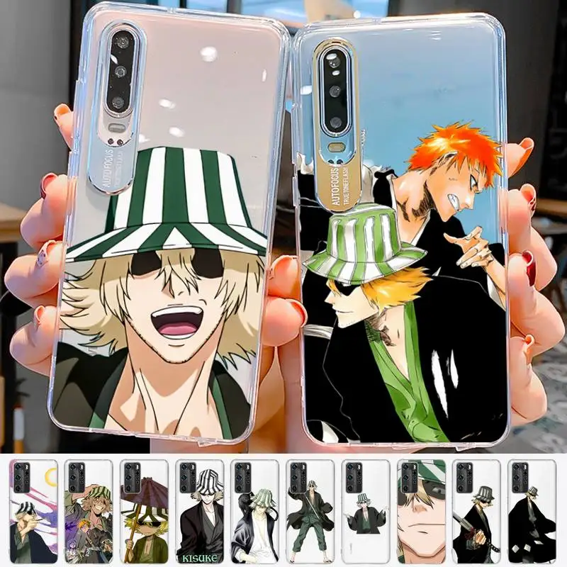 

Kisuke Urahara Bleach anime Phone Case for Samsung A12 21 30 31 51 52 70 71 for Redmi8 9 10 for Honor10 70 50 Clear Case