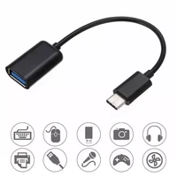 type c otg adapter cable for huawei honor 9 xiaomi mi 9 android macbook mouse gamepad tablet pc type c otg usb cable