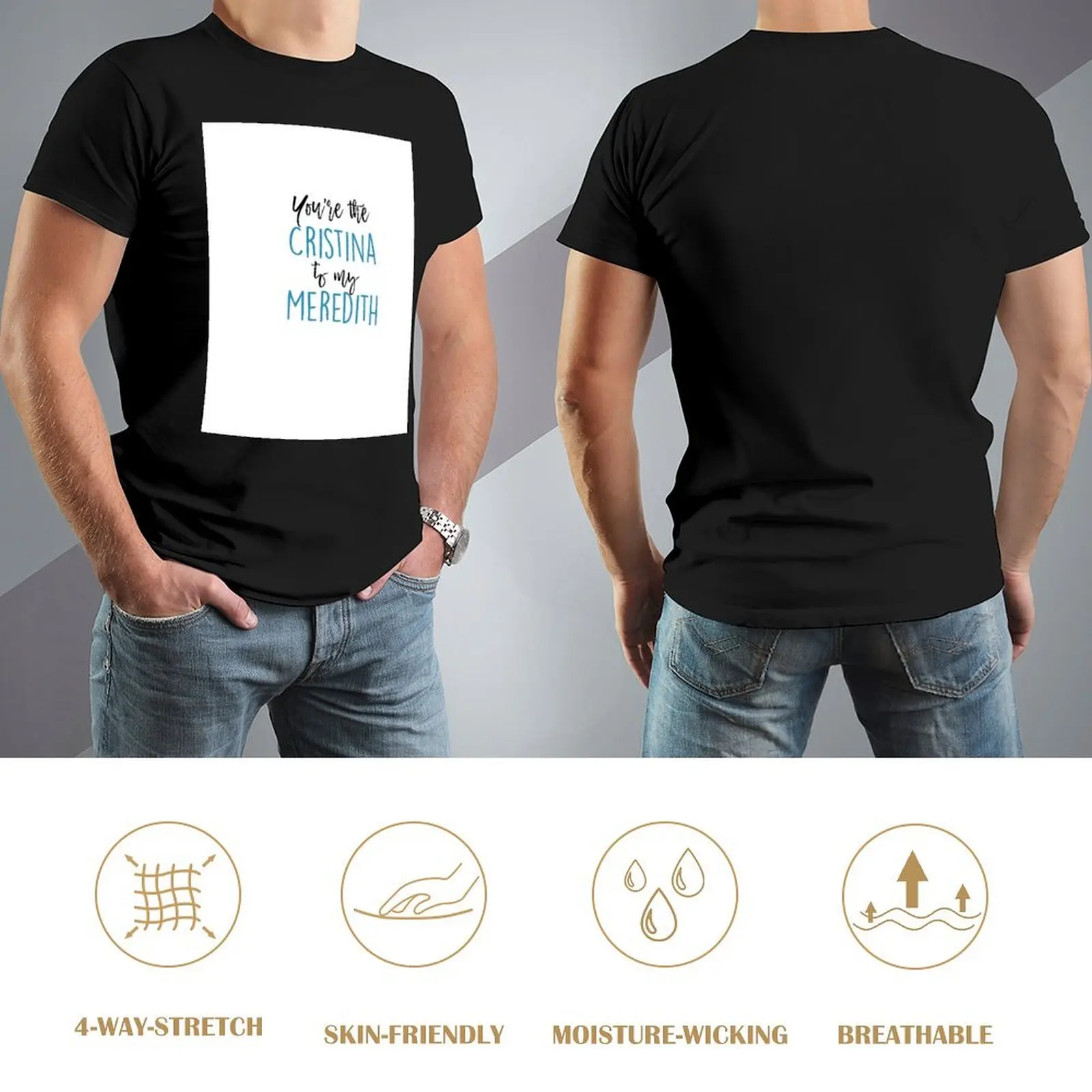 Футболка You're the Cristina to My Meredith мужская футболка для мальчиков блузка с животным