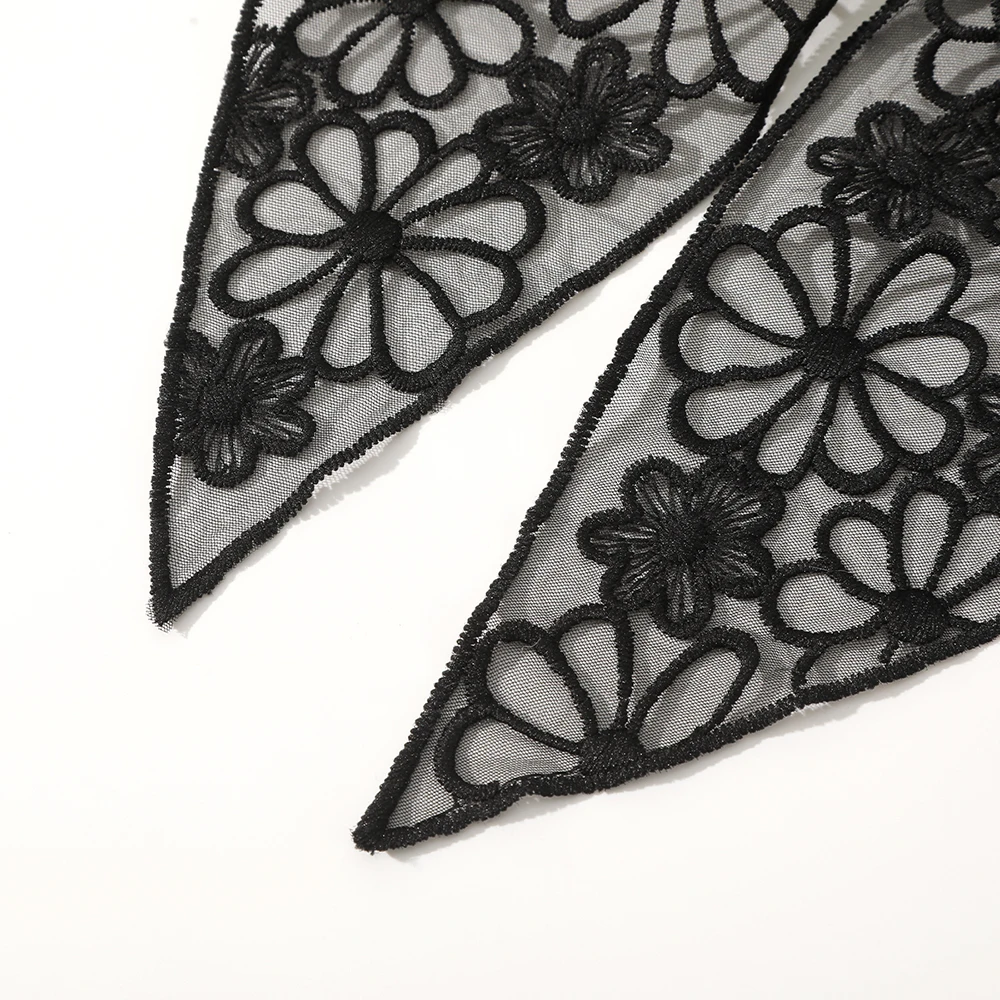 Женская заколка-пряжка для волос с кружевным бантом