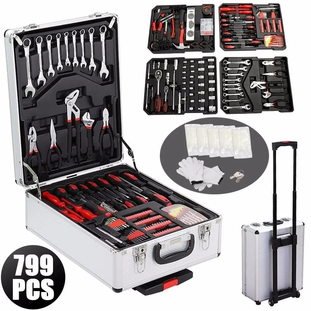 ool Set Стандартный комплект метрической механики Чехол Коробка Организуйте ролики