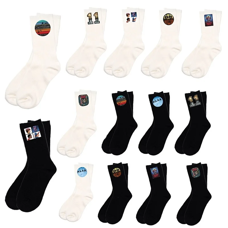 

Stranger Things Shirt Stranger Things Crew Socks Comfortable Fans Pattern Funny Mens Winter Girls Cute Fashion Sports Breathable
