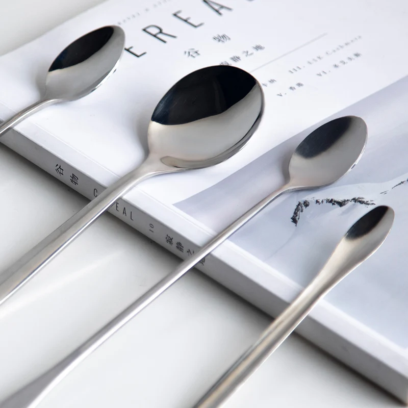

Myue Spoon Tools Collection DIY Manual Aromatherapy Candle 304 Stainless Steel Long Handle Spoon Stirring Coffee Spoon