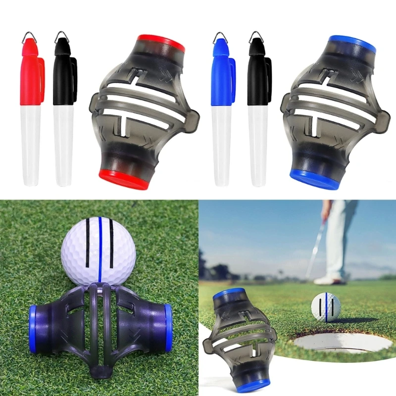 

E8BF Golf Ball Line Liner Marking Alignment Putting Tool Golf Ball Line Marker