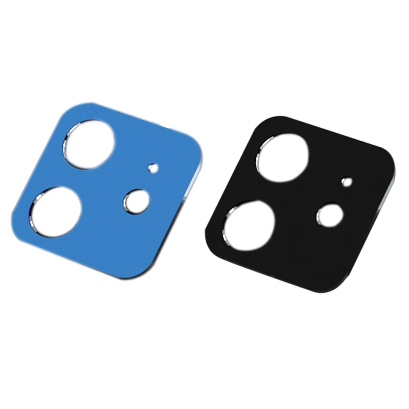 

For Iphone 12 Camera Lens Protector Metal Frame Tempered Glass Screen Protector Rear Camera Films