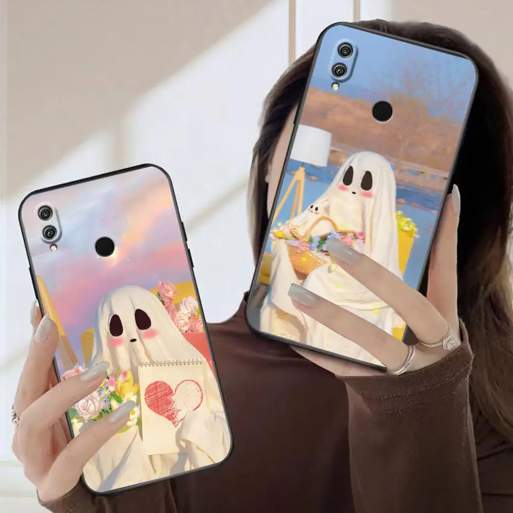 

Funda Case For HUAWEI Honor 9X 9 9I 8 8X 8C Max 7 6 6C 6X 5A 50 20 10 10I NOTE 10 Lite PLAY Pro Phone Case Sweet Little Ghost
