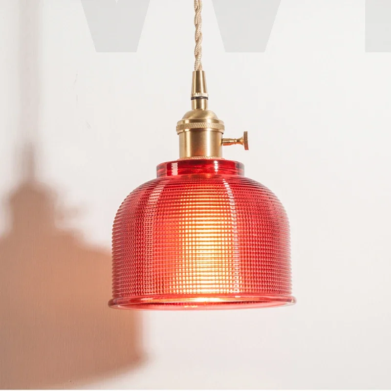 Роскошный латунный подвесной светильник из прессованного стекла хрустальная