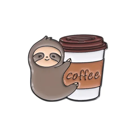 Металлические булавки с мультяшными животными