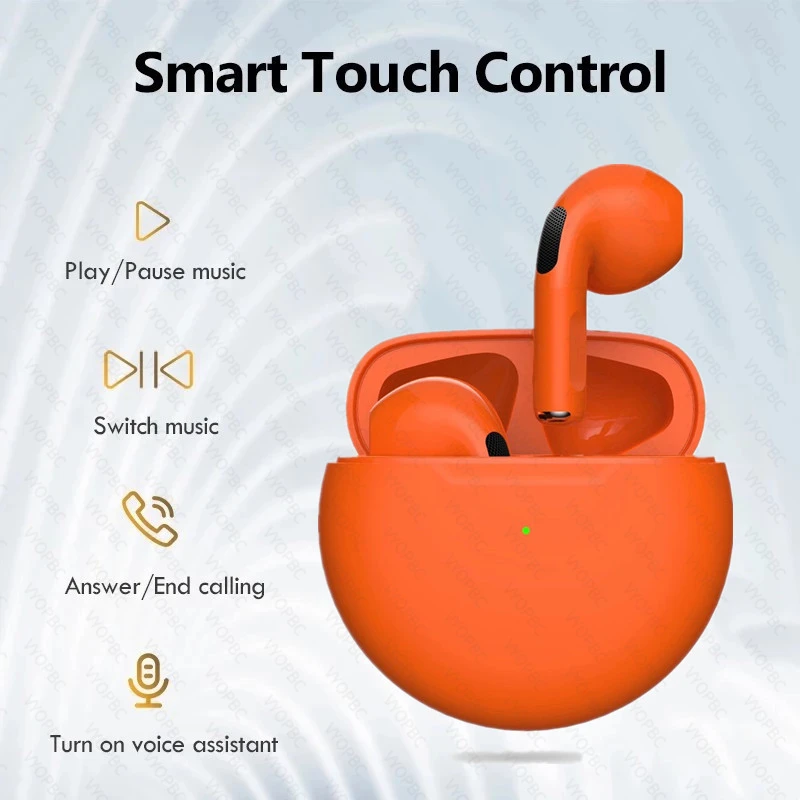 

Беспроводные наушники pro6 TWS, Bluetooth наушники-вкладыши, басовая гарнитура Air Pro 6, спортивные наушники с микрофоном для iPhone, Xiaomi, Huawei