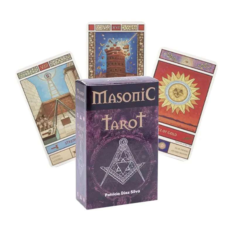Новинка Tarot Masonics карты Таро Досуг гадания Fate для игры в шахматы, карты Game Tarot и различные выбор Таро PDF Guid