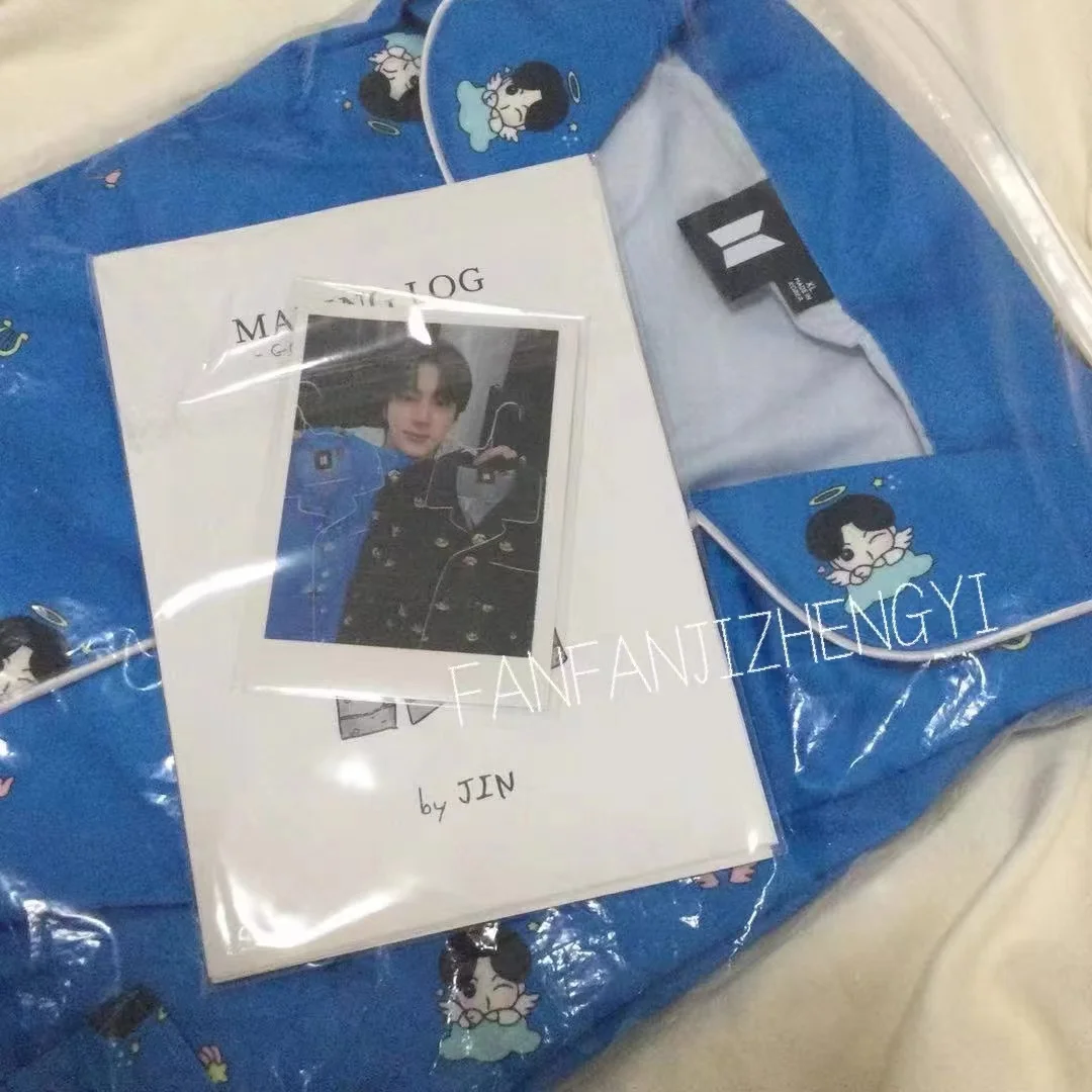 JIN JIMIN SUGA Jungkook Pajamas Set Long Sleeve Korean Style Kpop Fashion PJS Casual Home Wear Sets Spring Autumn Payamas Set