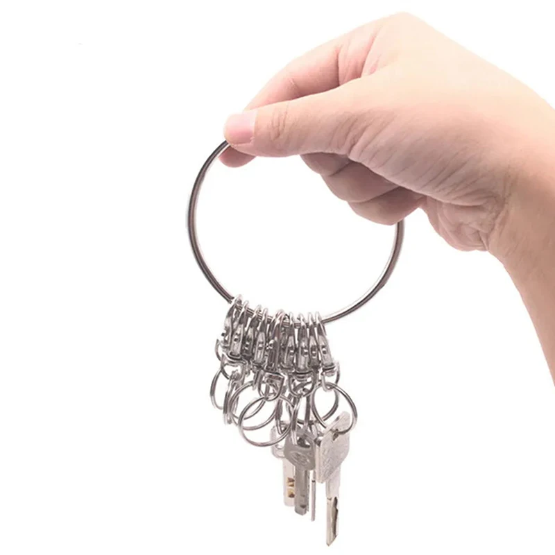 Брелок для ключей с кольцом-подвеской креативный брелок несколькими утолщенными