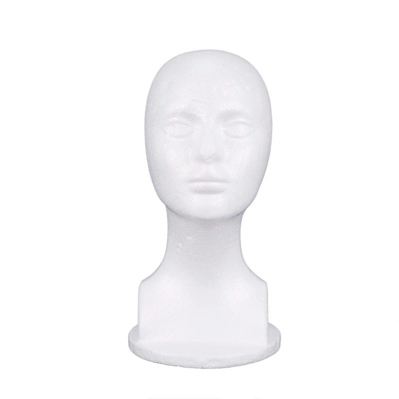 

Mannequin Foam Head Model Glasses Hat Wig Display Stand