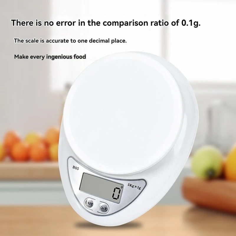 5Kg/1G LED Electronic Scales Food Coffee Balance Measuring Weight Portable Digital Baking Scale Kitchen Accessories Tool