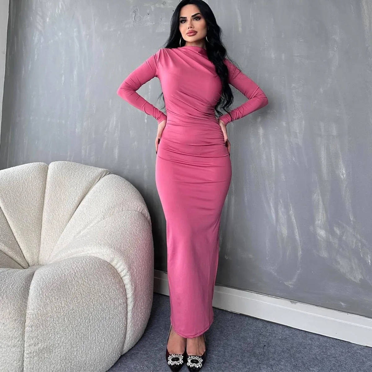 Женское длинное платье макси