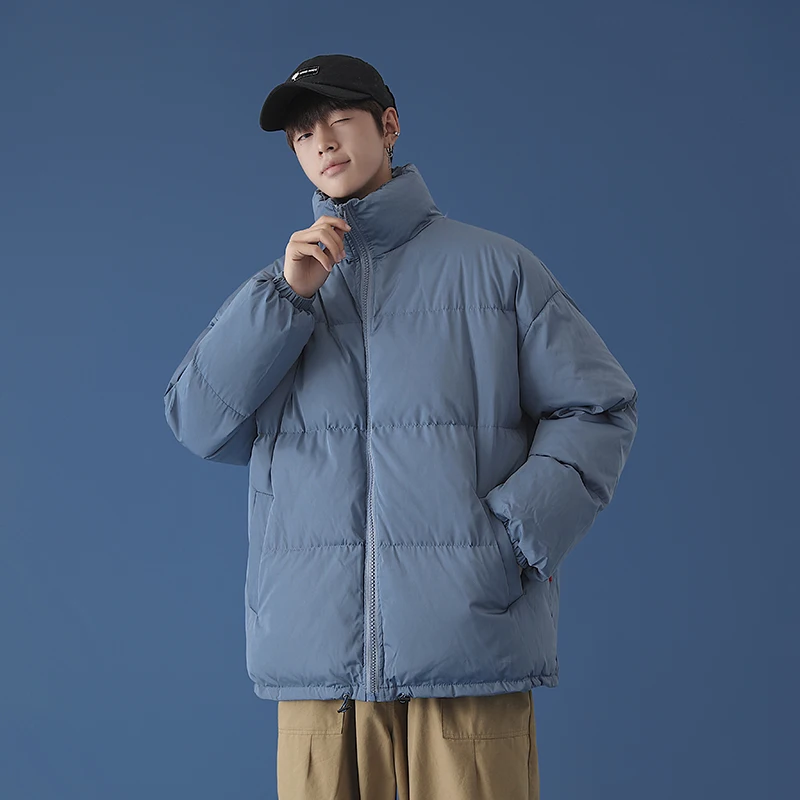 Men Harajuku Colorful Bubble Coat Winter Jacket 2022 Mens Streetwear Hip Hop Parka Korean Style Trendy Thick Windproof Jacket