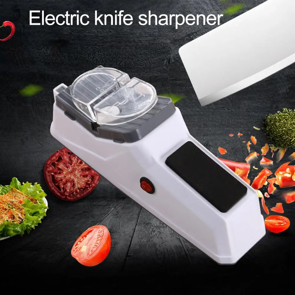 

Sharpening Stone Easy to Storage Cutter Sharpener Save Time Kitchen Double Side Wired Automatic Scissors Sharpener Grind