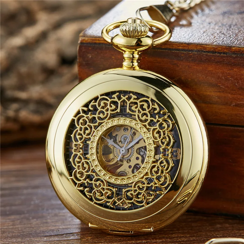 New Flip Style Men's Watch Vintage Style Fully Automatic Mechanical Pocket Watch Gift Watch For Lovers And Elders