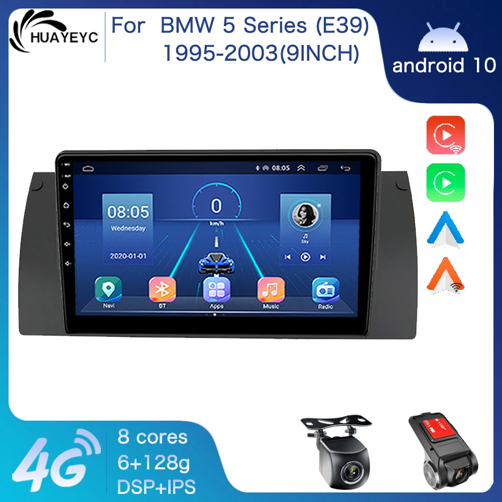 

2 Din Android Car Radio Auto Stereo GPS Multimedia Player 4G WiFi DSP Apple Carplay For BMW X5 E53 E39 E38 M5 1995 1996 -2003