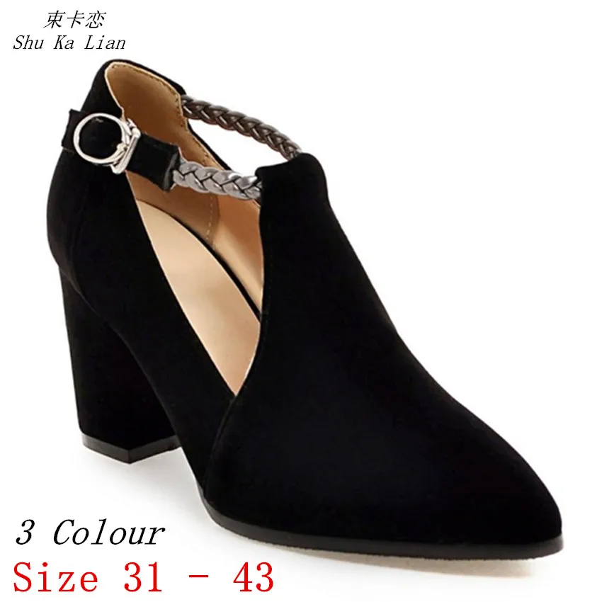 

High Heels Women Pumps Stiletto Mary Janes Shoes Woman Party Wedding High Heel Shoes Kitten Heels Small Plus Size 31 - 47