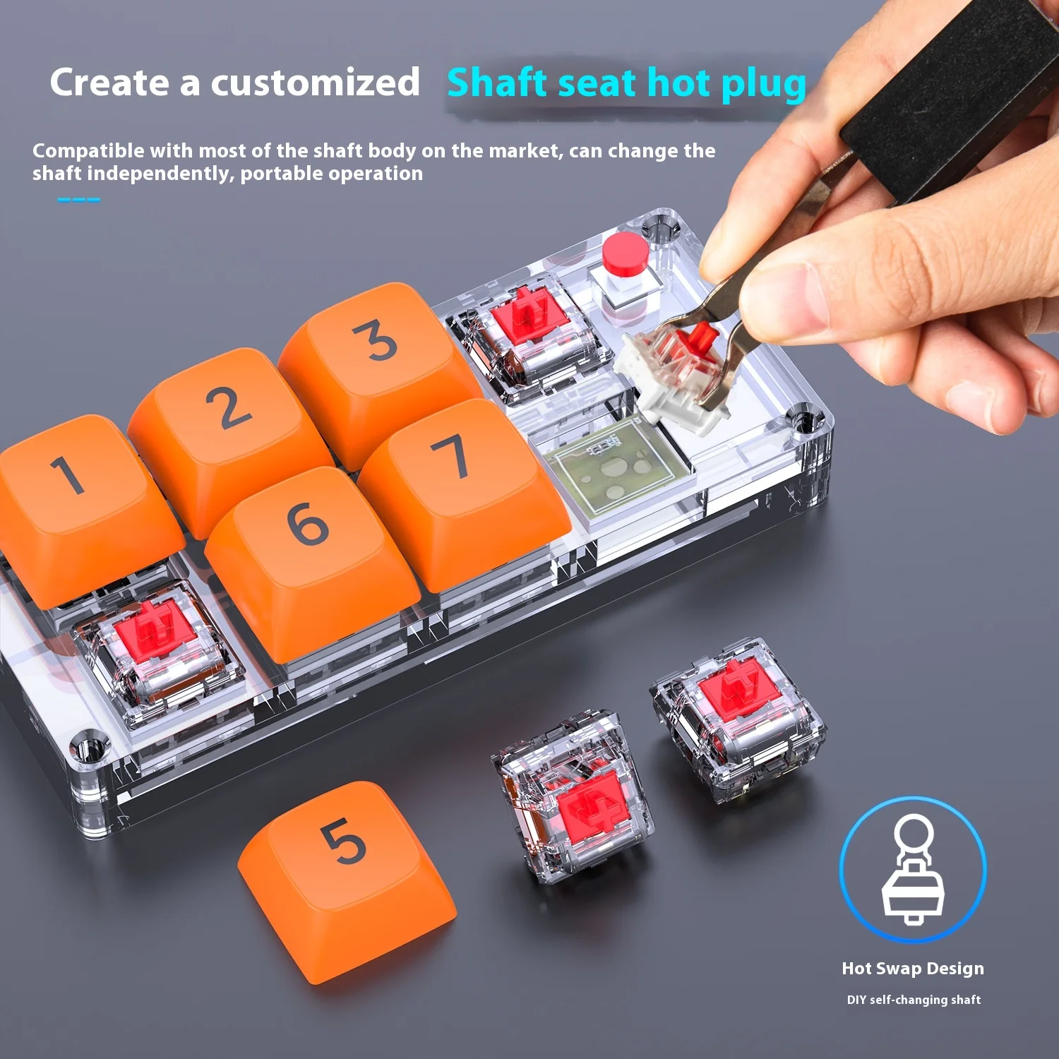 Макро программируемая клавиатура с 8 клавишами полностью Горячая Распродажа