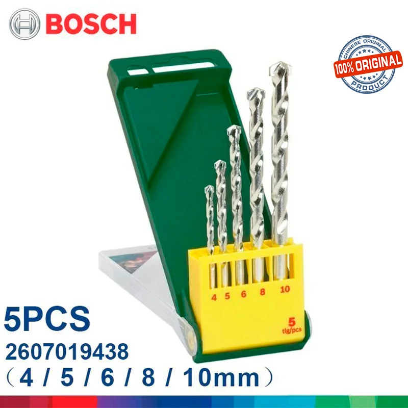 

Bosch Twist Drill Bit 5/15 Pcs 2607019438 260701944 2607017336 Tool Kit