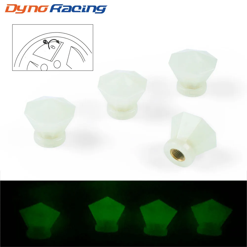 

4 шт. люминесцентные крышки клапана s флуоресцентные зеленые светящиеся ночью автомобильные мотоциклетные велосипедные колеса для стайлин...