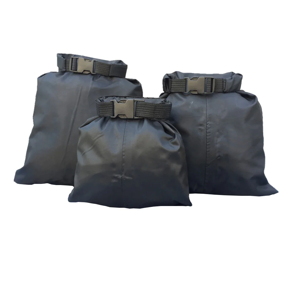 

3pcs 15L+25L+35L Waterproof Dry Bag Storage Pouch Bag for Camping Boating Kayaking Rafting Fishing (Black)