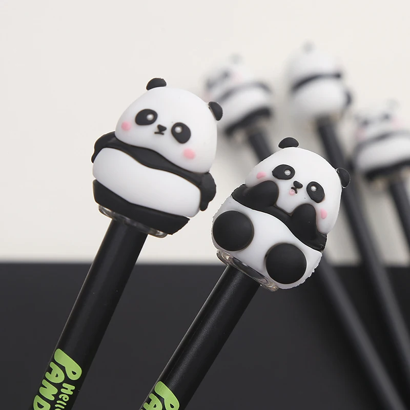 

0.5mm Kawaii Panda Gel Pen Lovely Animal Writing Needle Pen Cute Handwriting Ballpoint Student School Stationery Office Supplies