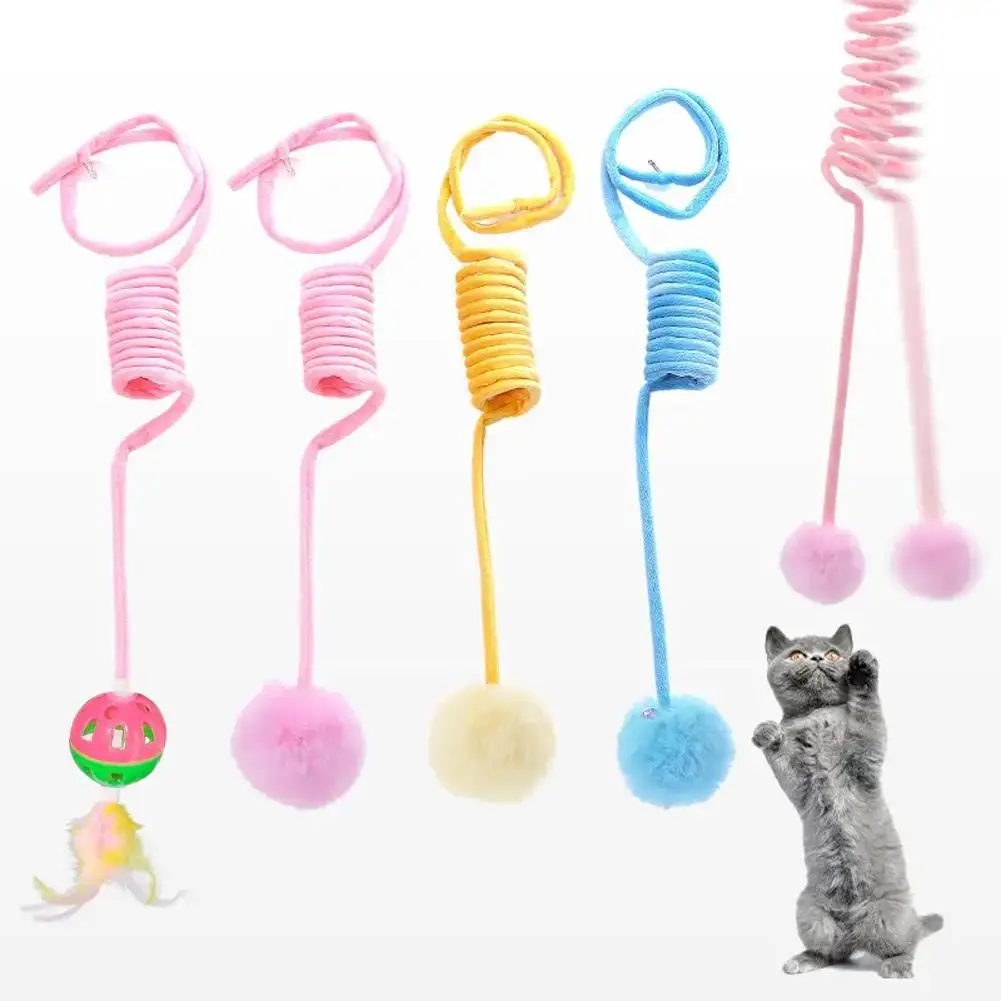 

New Cat Toy Funny Self-hey Hanging Door Automatic Scratch Rope Cat Stick Eagle Cat Interactive Cat Automatic Toy Supplies