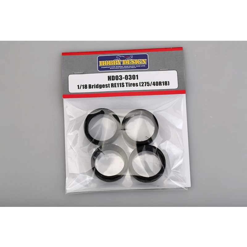 

Hobby Design 1/18 HD03-0301 18’ Bridgest RE11S Tires(275/40R18) Modified Parts