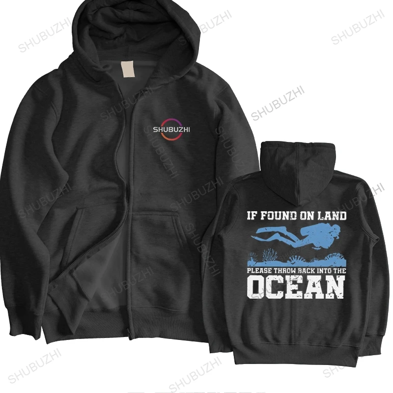 Модные толстовки с капюшоном If Found On Land Throw Back Ocean для мужчин винтажная толстовка