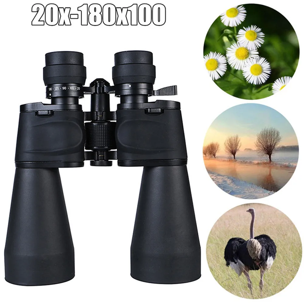 Enlarge 20-180X100 Portable Binoculars Astronomical Telescope Professional Telescope Outdoor Powerful Hunting Sight Glasses For Travel
