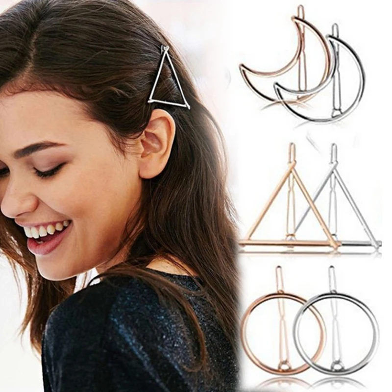 

12 Pieces Dainty Hollow Geometric Hair Barrettes For Girls Women Metal Hairpins Jewelry Accessories