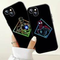 marvel the avengers iron man phone case for apple iphone 13 12 11 pro 12 13 mini x xr xs max se 6 6s 7 8 plus back soft carcasa