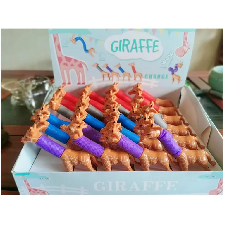 Набор игрушек для снятия стресса с подсветкой и телескопическими трубками "Вариант юникорна и собаки" популярный в 2022 году.