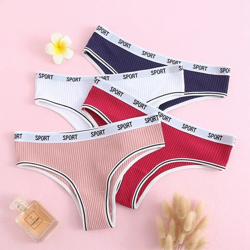 Трусики-стринги женские мягкие однотонные дышащие | Женская одежда