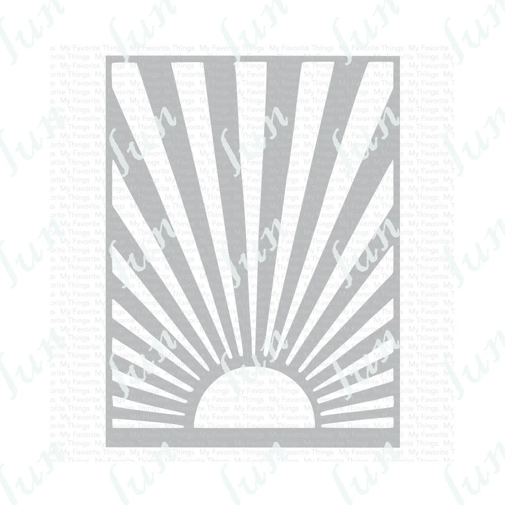 

New 2022 Sunny Rays Layering Stencils for Scrapbooking Diary Decor Embossing Template DIY Greeting Cards Crafts Decor Handmade