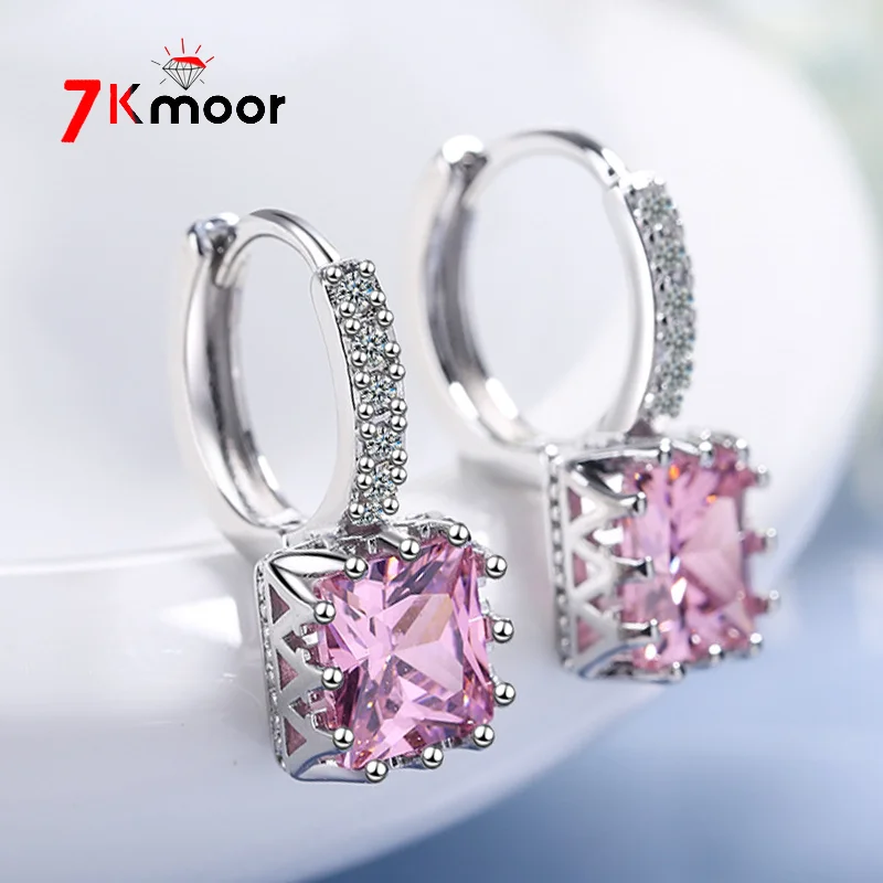 Женские крупные серьги-кольца, серьги квадратной формы с фианитом, свадебные украшения для невесты, 2023