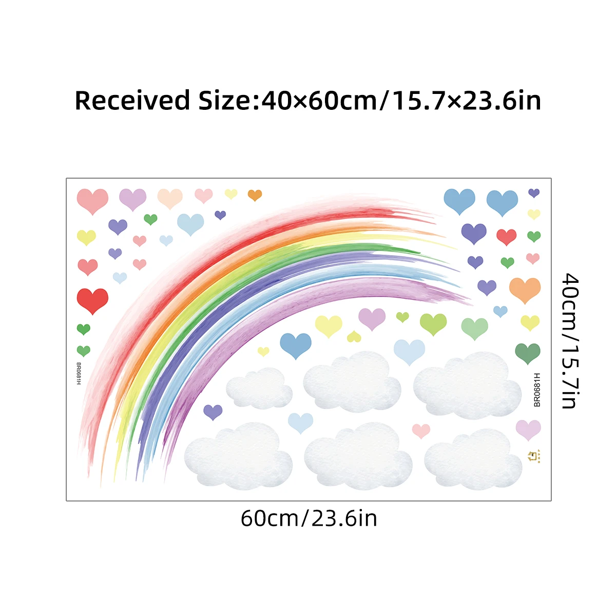 

Радужные наклейки для стен BRUP