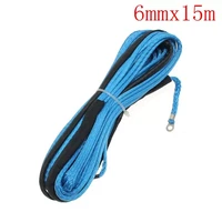 15m 5mm5 5mm6mm towing winch cable rope string line synthetic fiber 5500lbs7000lbs7700lbs for atv utv suv 4x4 4wd