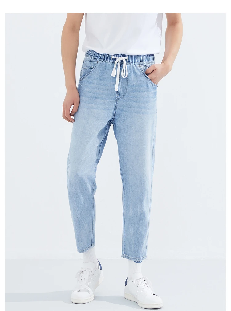 Metersbonwe Jeans Men Summer Running Pants New Male Fashion Trousers Long Pant Casual Denim Brand Bottoms 100 Cotton